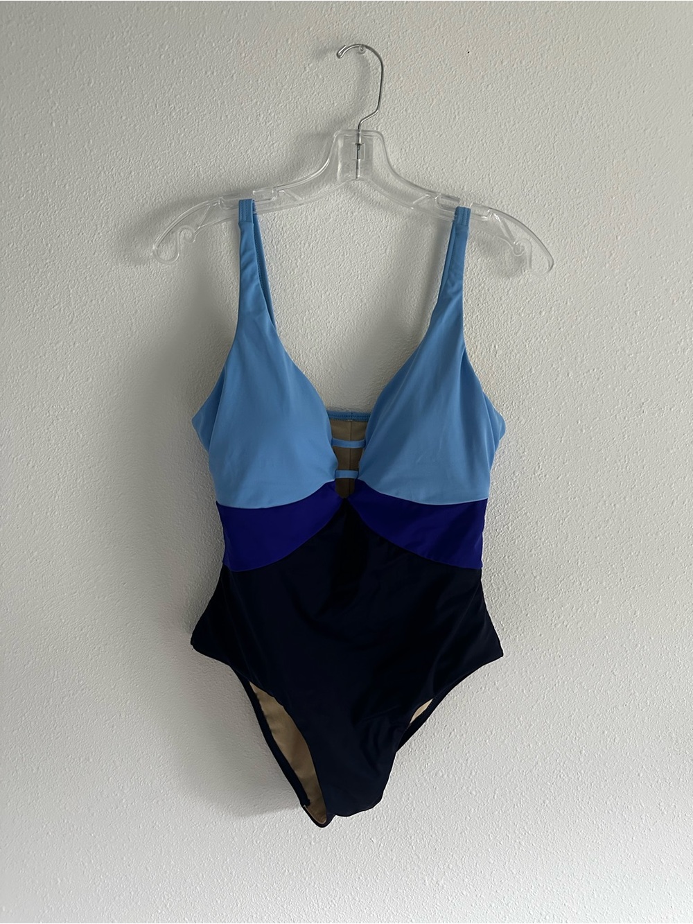 Swimsuits For All Blue, Royal & Navy Colorblock One-Piece